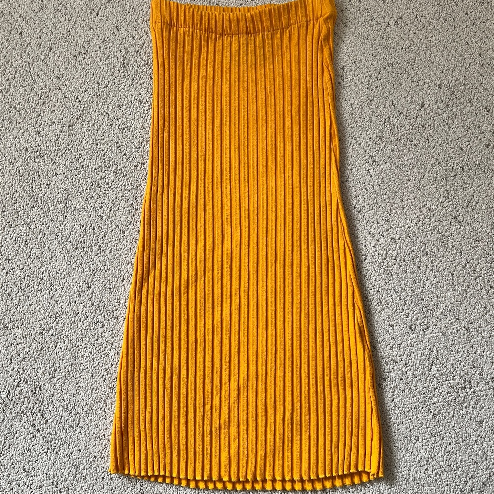 Simon Miller bright yellow/orange pencil skirt large